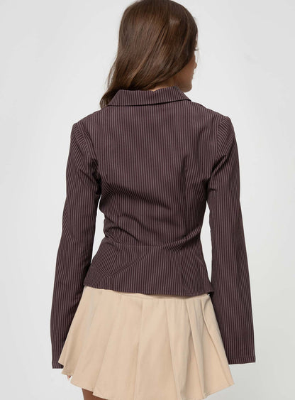 Jess Pinstripe Blouse