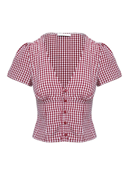 Honey Gingham Top