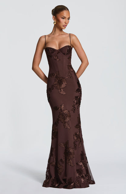 Velour Maxi Dress